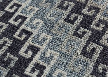 Wool Rug - 240 x 150 cm - blue