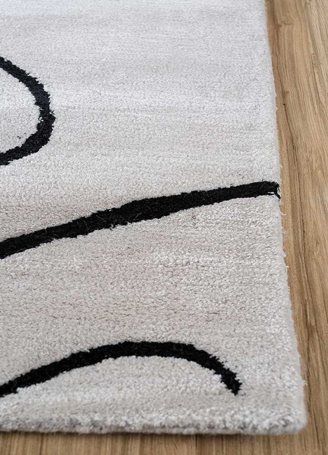 Wool Rug - 330 x 240 cm - light grey