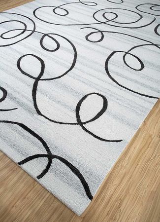 Wool Rug - 330 x 240 cm - light grey