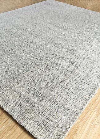 Wool Rug square  - 120 x 120 cm - light grey