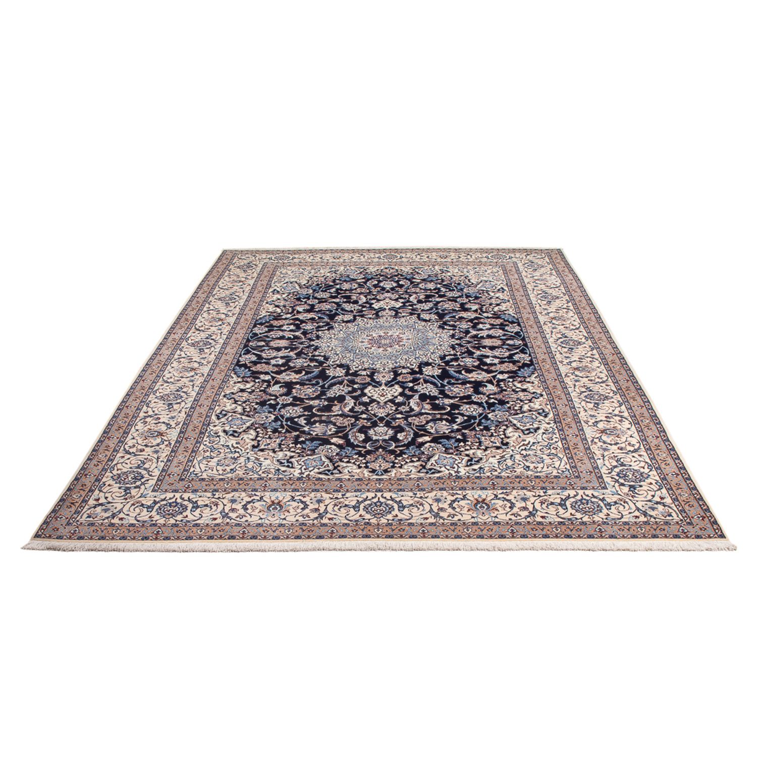 Perser Rug - Nain - Premium - 273 x 184 cm - dark blue