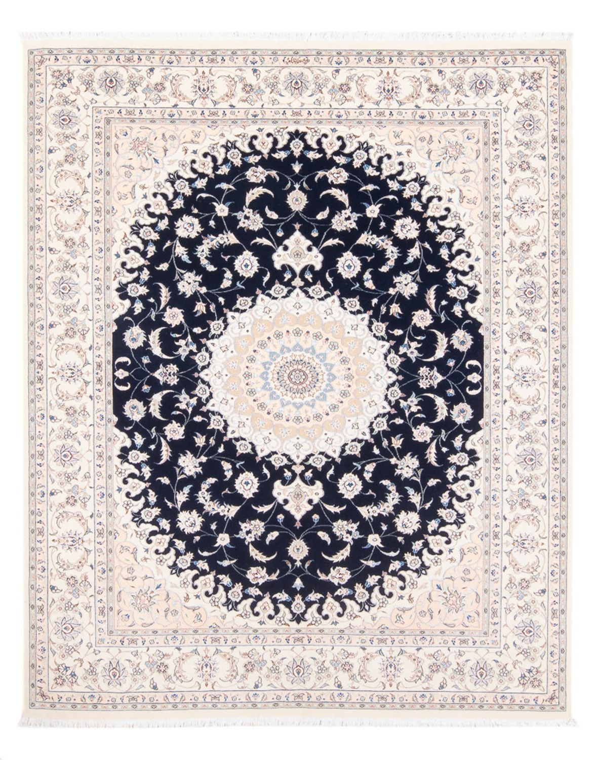 Perser Rug - Nain - Premium - 198 x 132 cm - dark blue