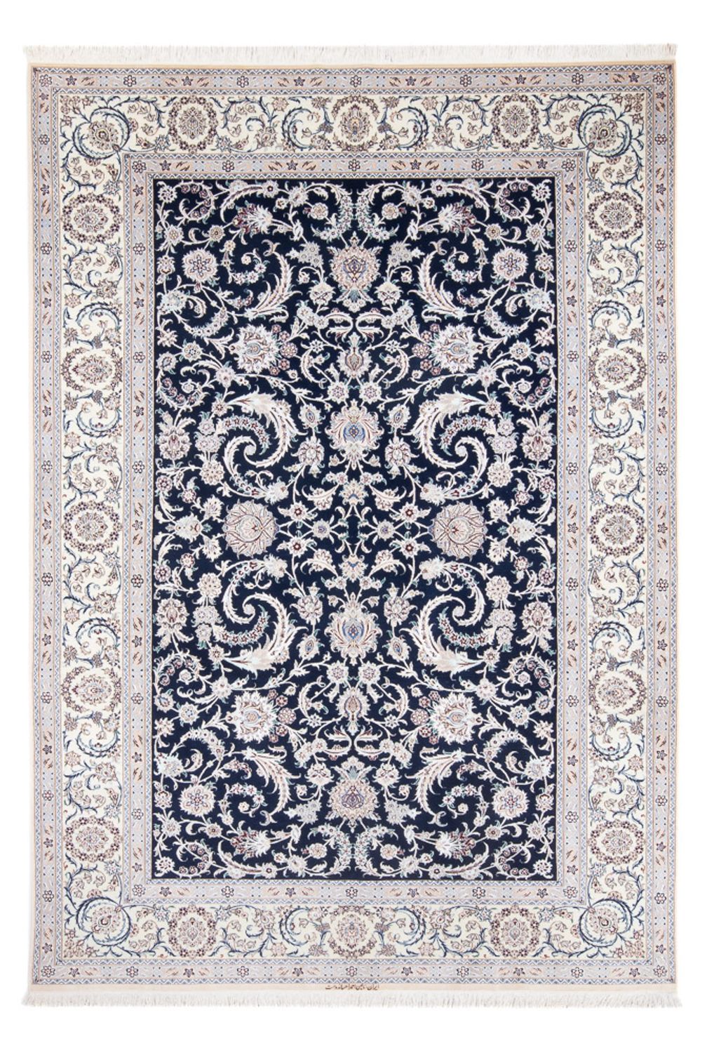 Perser Rug - Nain - Premium - 298 x 195 cm - dark blue