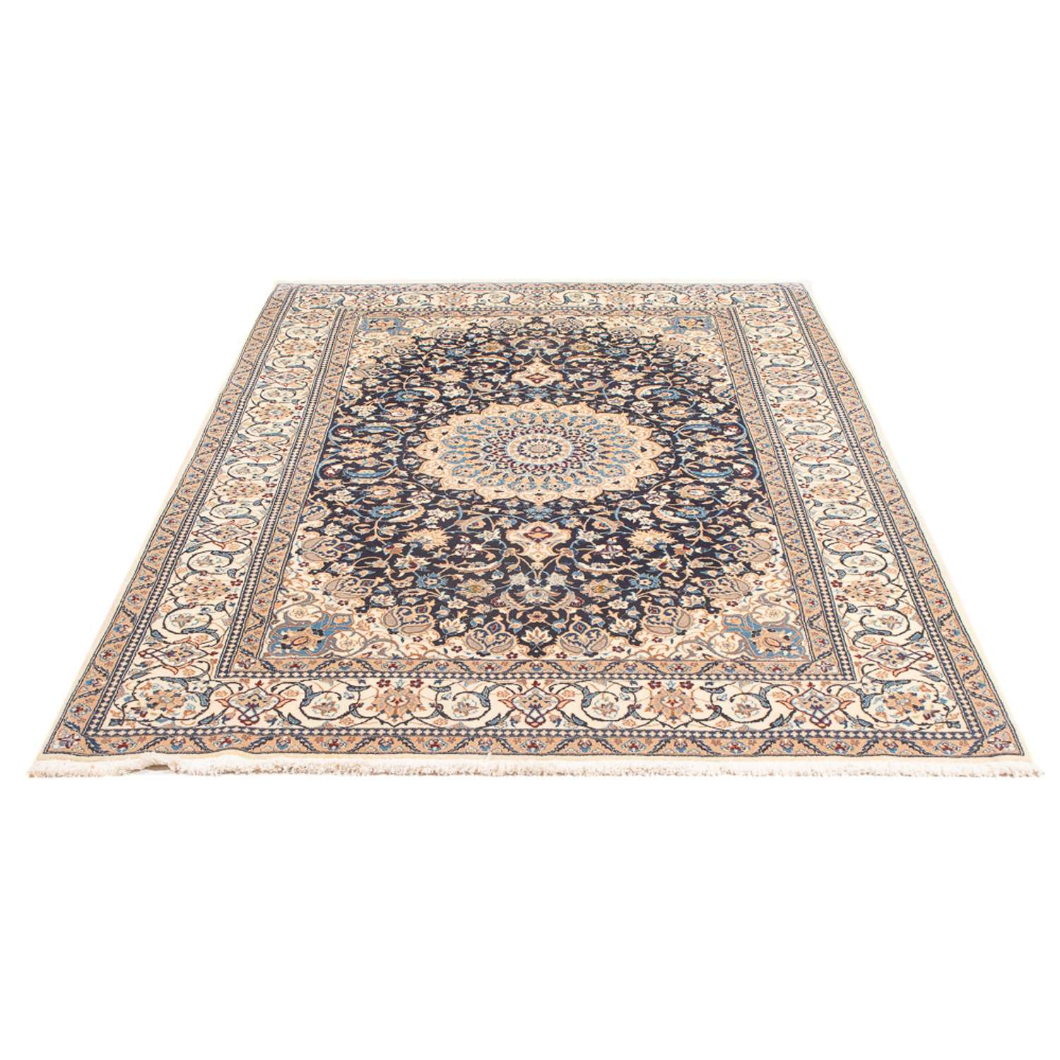 Perser Rug - Nain - Premium - 202 x 129 cm - dark blue