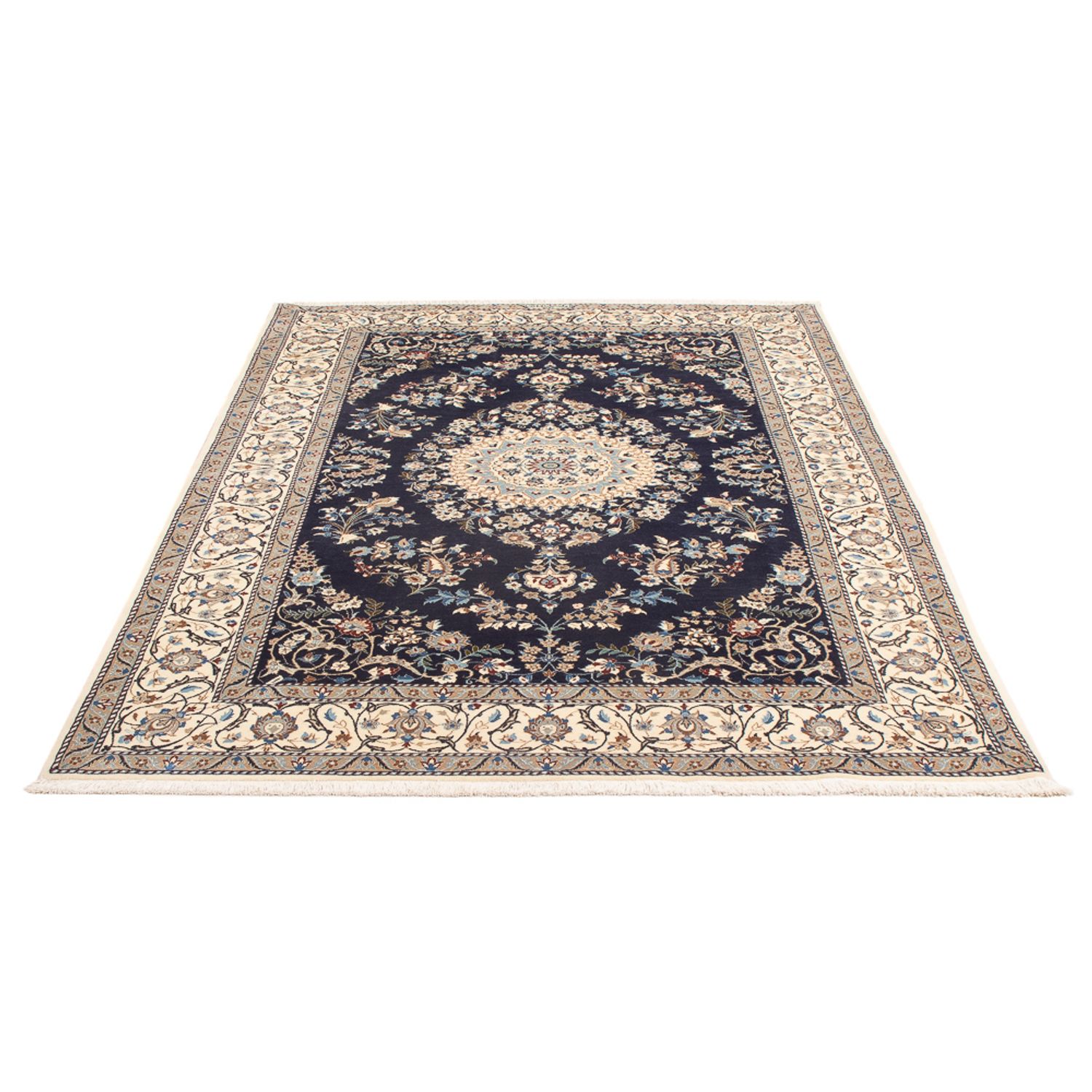 Perser Rug - Nain - Premium - 205 x 135 cm - dark blue