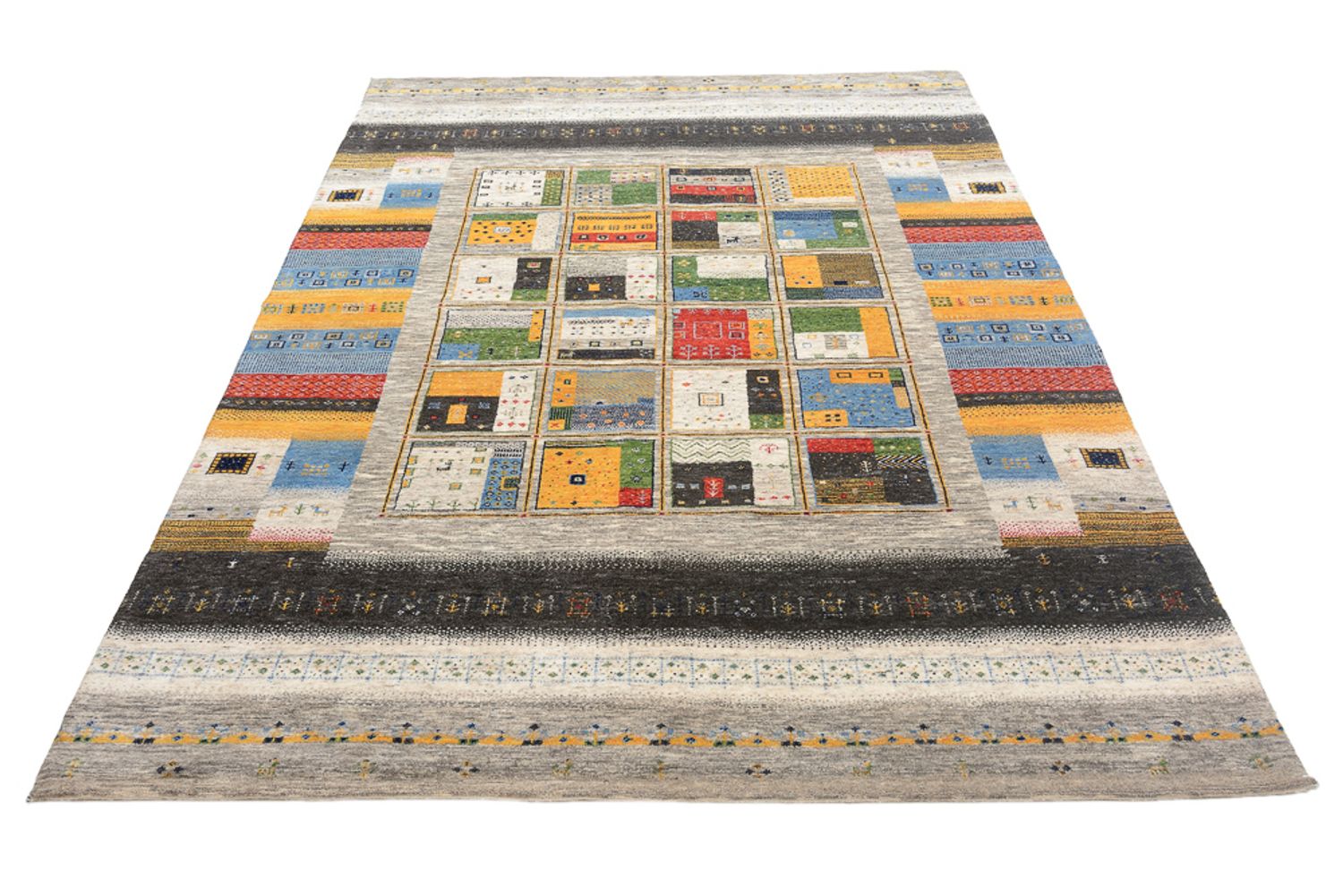 Gabbeh Rug - Loribaft Indus - 241 x 174 cm - multicolored