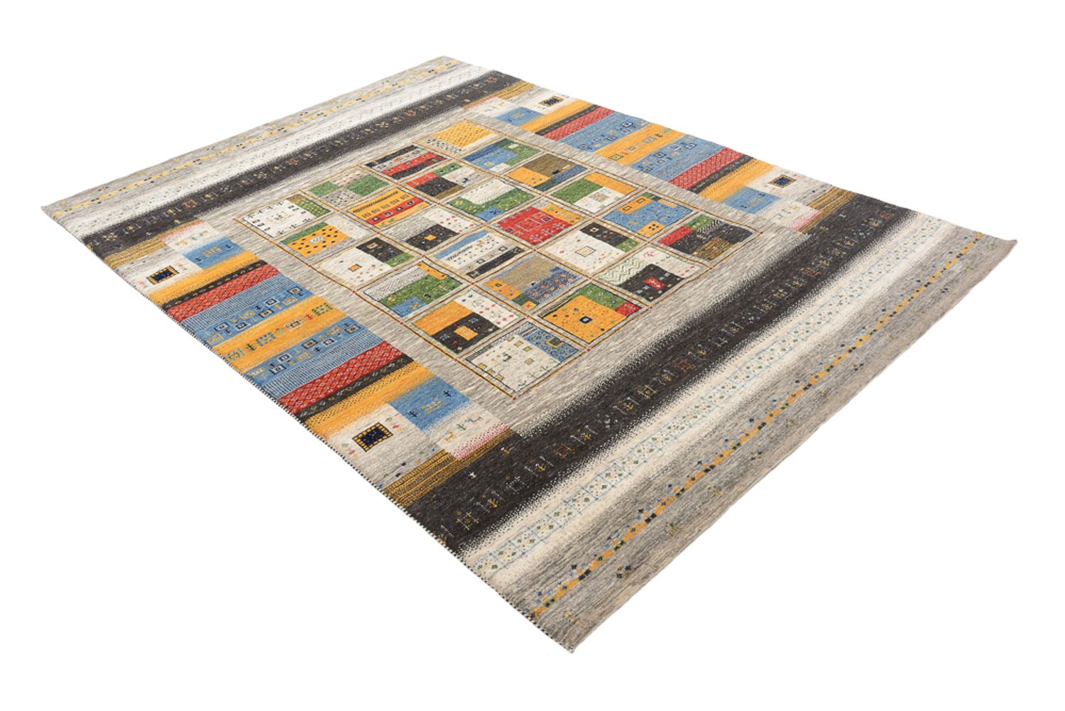 Gabbeh Rug - Loribaft Indus - 241 x 174 cm - multicolored