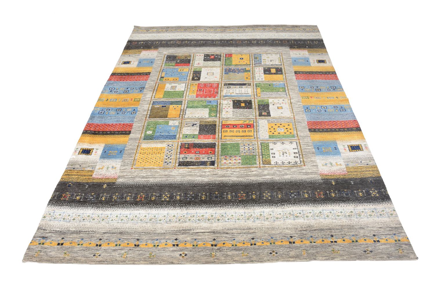 Gabbeh Rug - Loribaft Indus - 241 x 174 cm - multicolored