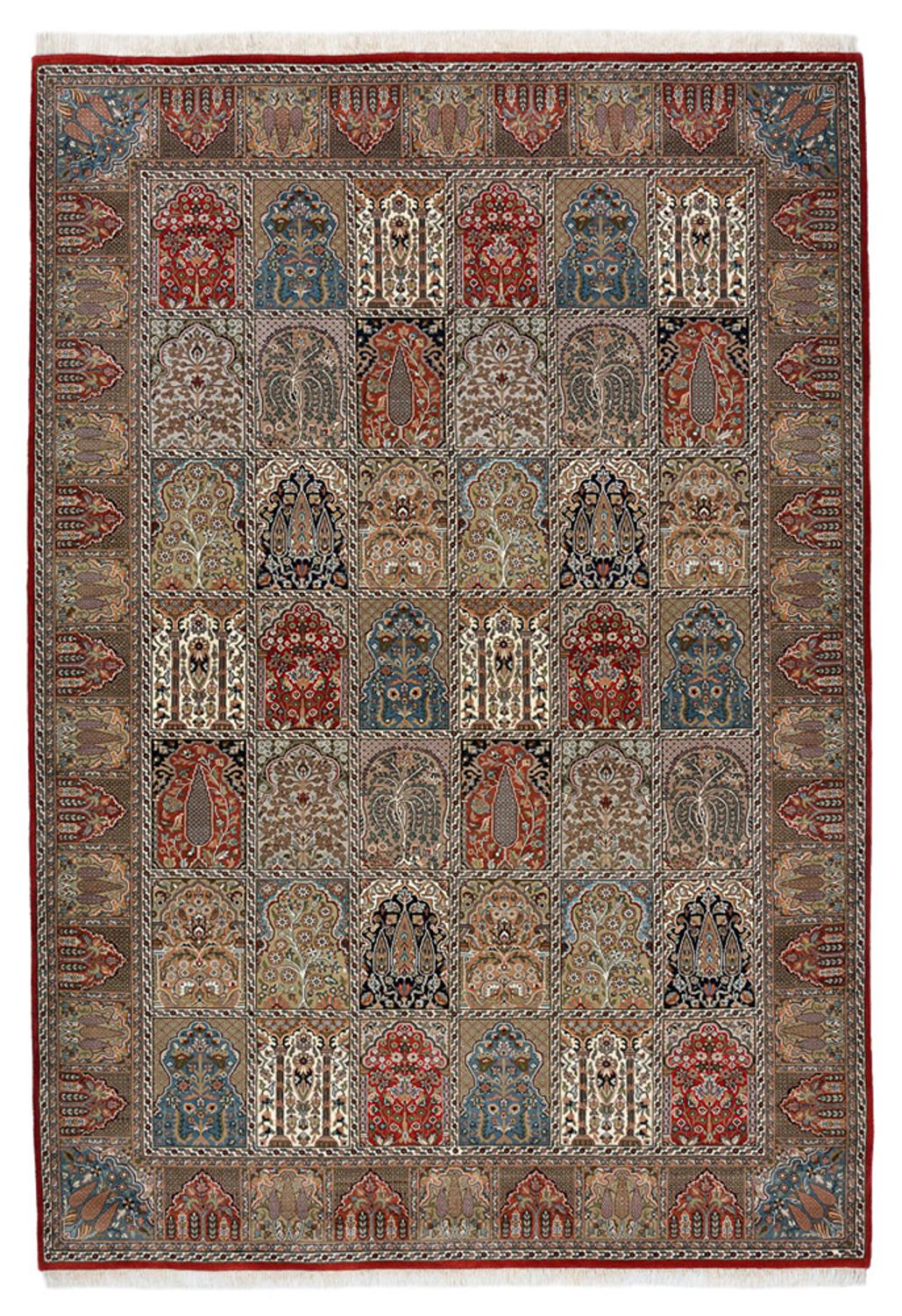 Oriental Rug - Ghom - Indus - 306 x 211 cm - dark beige