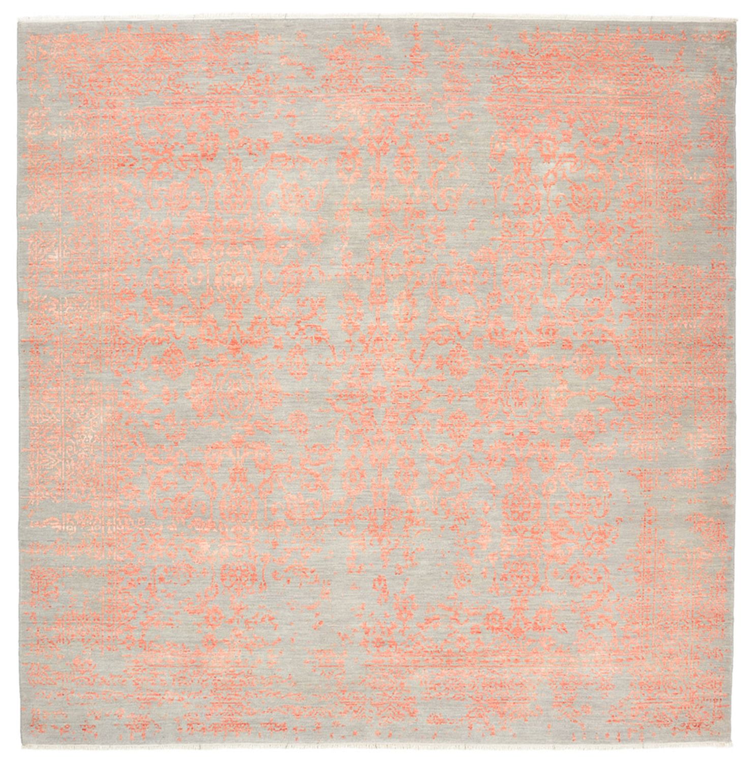 Designer Rug square  - 248 x 247 cm - orange