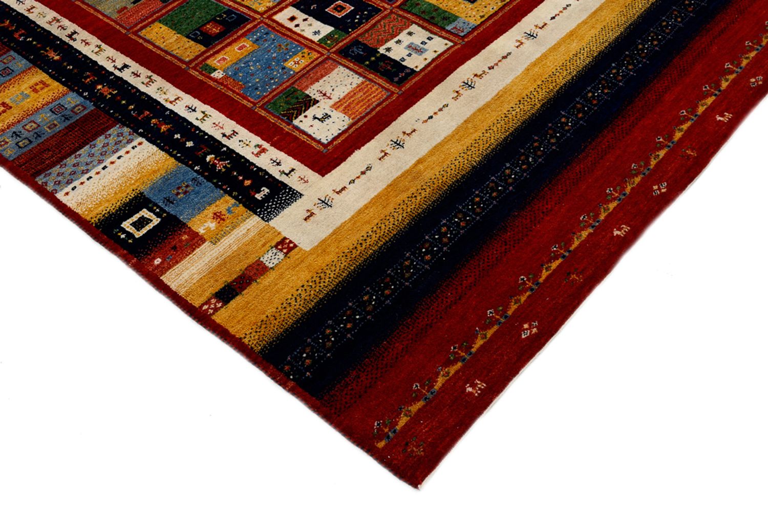 Gabbeh Rug - Loribaft Indus - 242 x 173 cm - multicolored