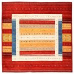 Gabbeh Rug - Loribaft Indus square  - 251 x 248 cm - multicolored