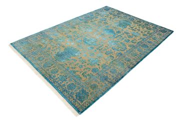 Designer Rug - 175 x 123 cm - light blue