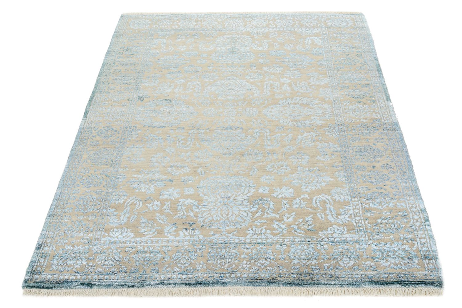 Designer Rug - 152 x 103 cm - light blue