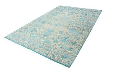 Designer Rug - 301 x 203 cm - light blue