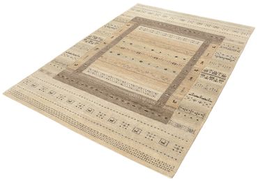 Gabbeh Rug - Loribaft Indus - 203 x 146 cm - dark beige