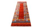 Runner Gabbeh Rug - Loribaft Indus - 249 x 82 cm - multicolored