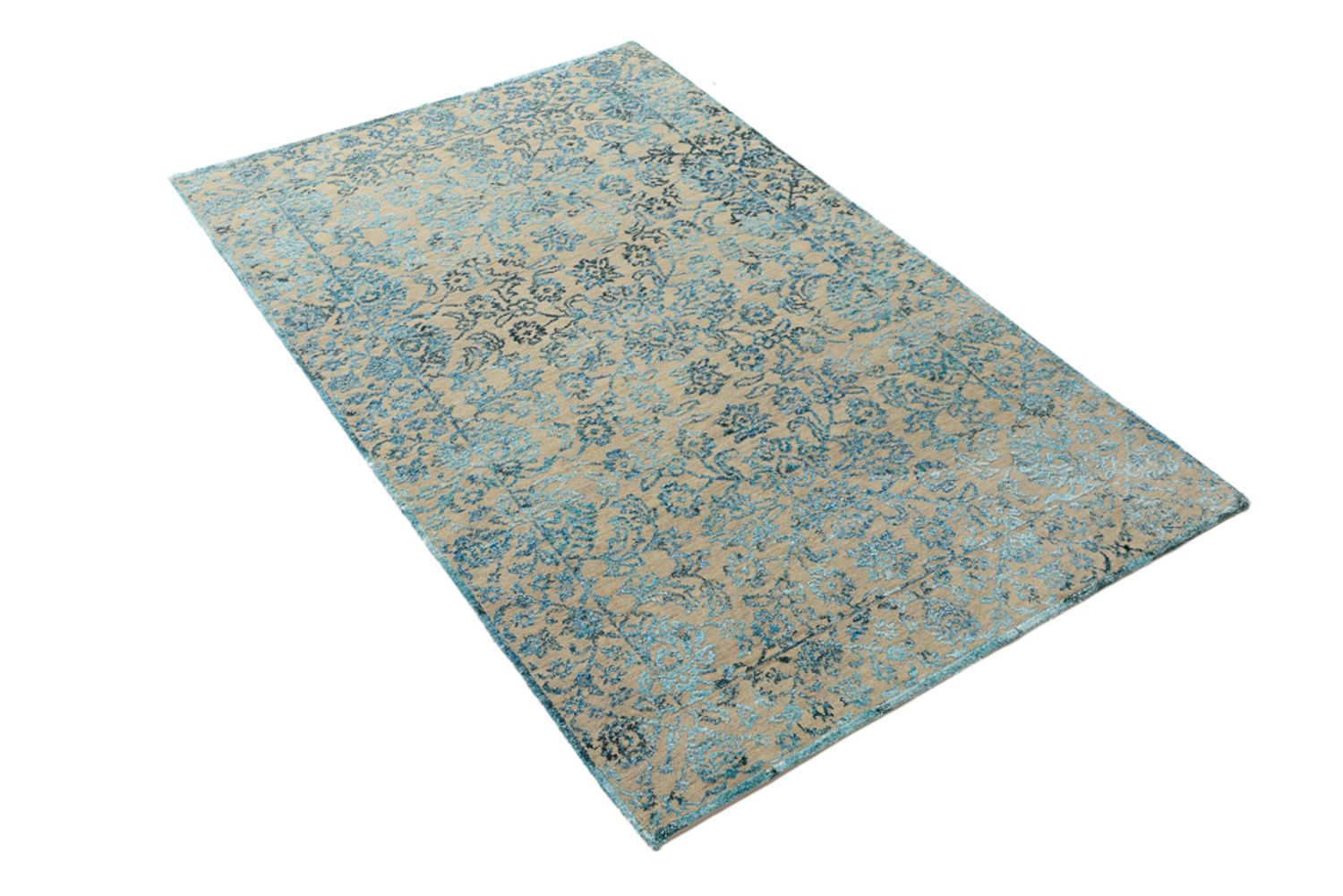 Designer Rug - 150 x 95 cm - light blue