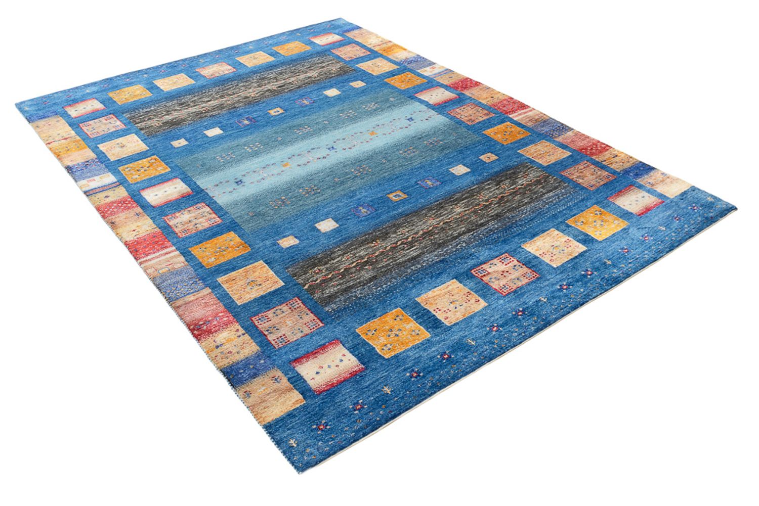 Gabbeh Rug - Loribaft Indus - 240 x 175 cm - multicolored