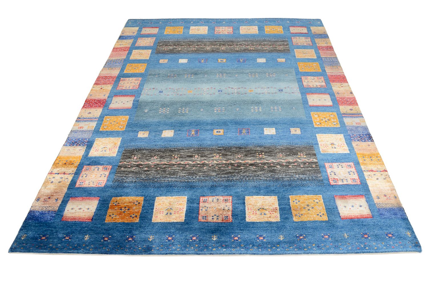 Gabbeh Rug - Loribaft Indus - 240 x 175 cm - multicolored