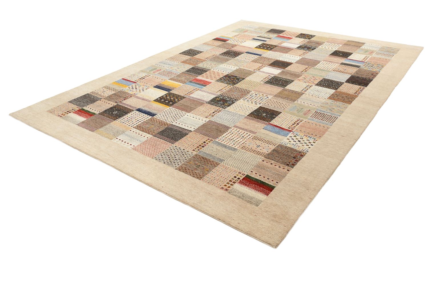 Gabbeh Rug - Loribaft Indus - 350 x 250 cm - dark beige