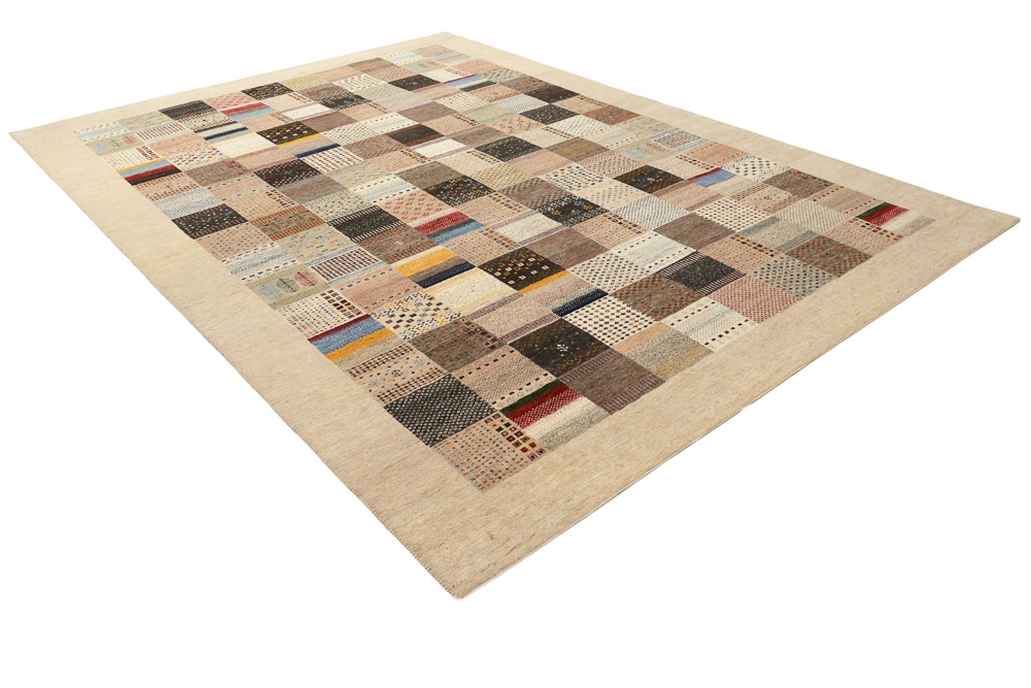 Gabbeh Rug - Loribaft Indus - 350 x 250 cm - dark beige