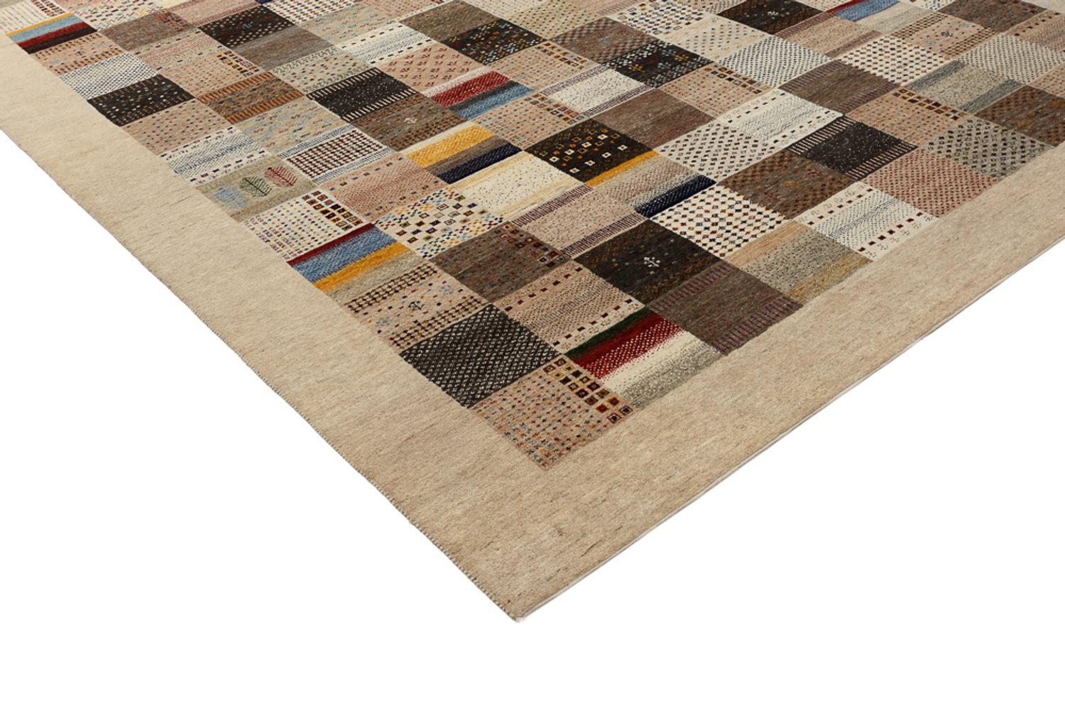 Gabbeh Rug - Loribaft Indus - 350 x 250 cm - dark beige