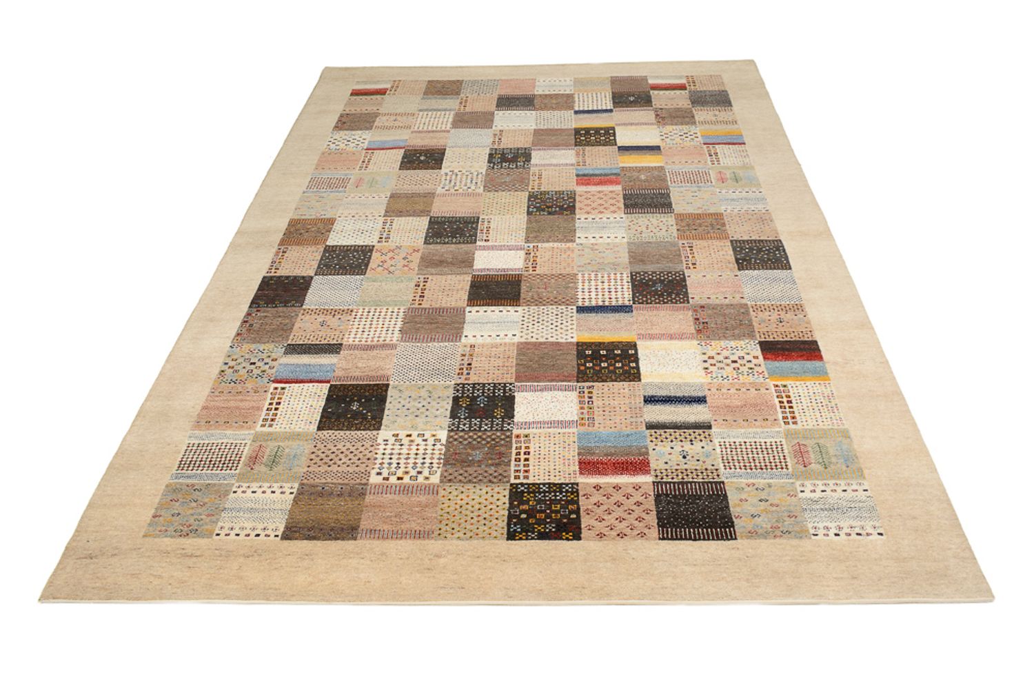 Gabbeh Rug - Loribaft Indus - 350 x 250 cm - dark beige