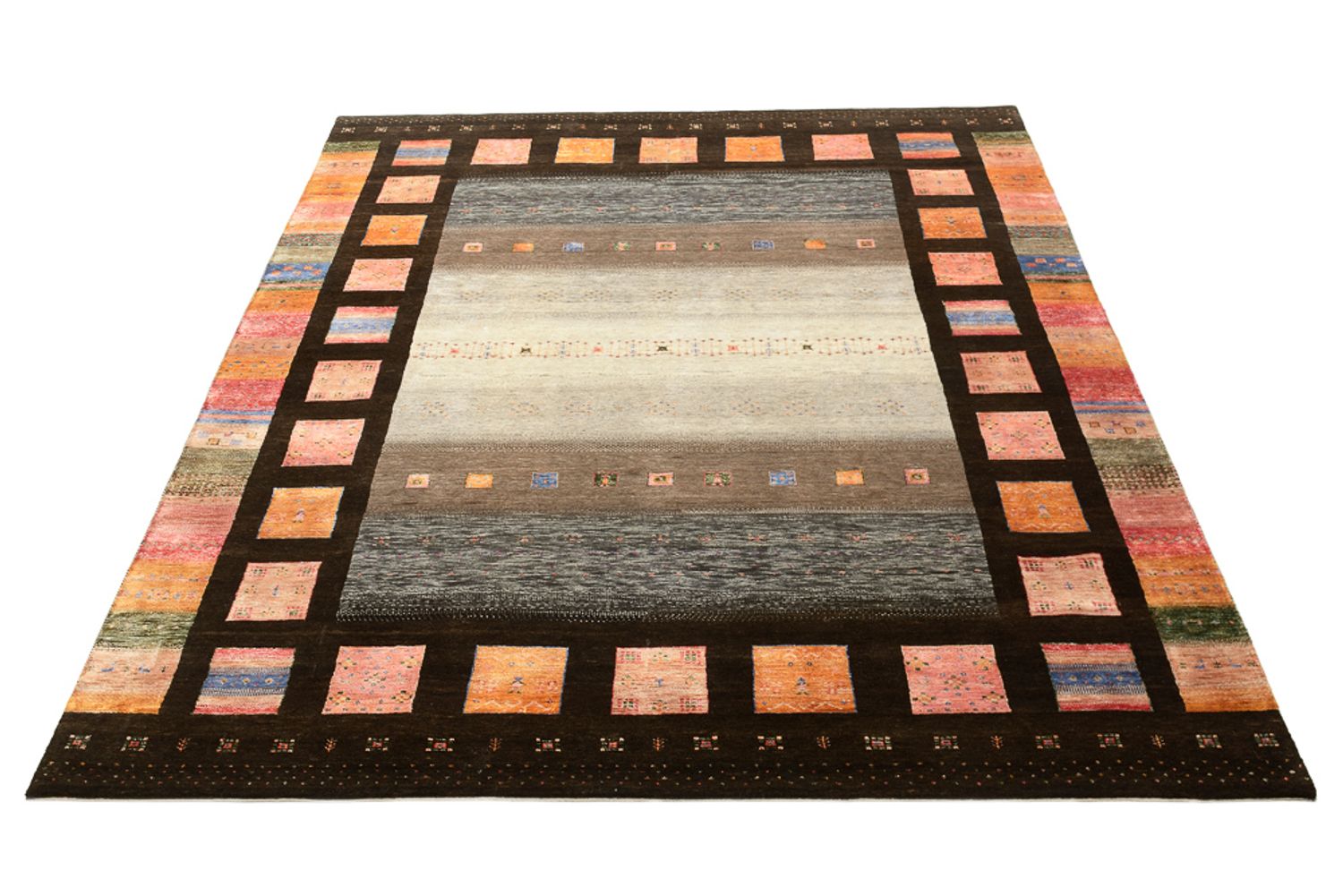 Gabbeh Rug - Loribaft Indus - 307 x 250 cm - multicolored