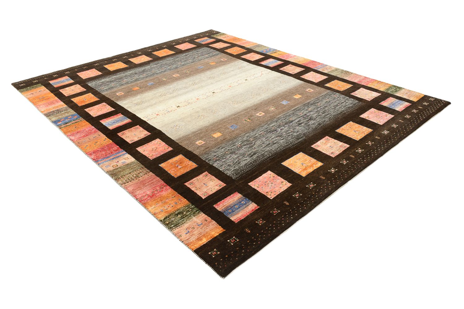 Gabbeh Rug - Loribaft Indus - 307 x 250 cm - multicolored