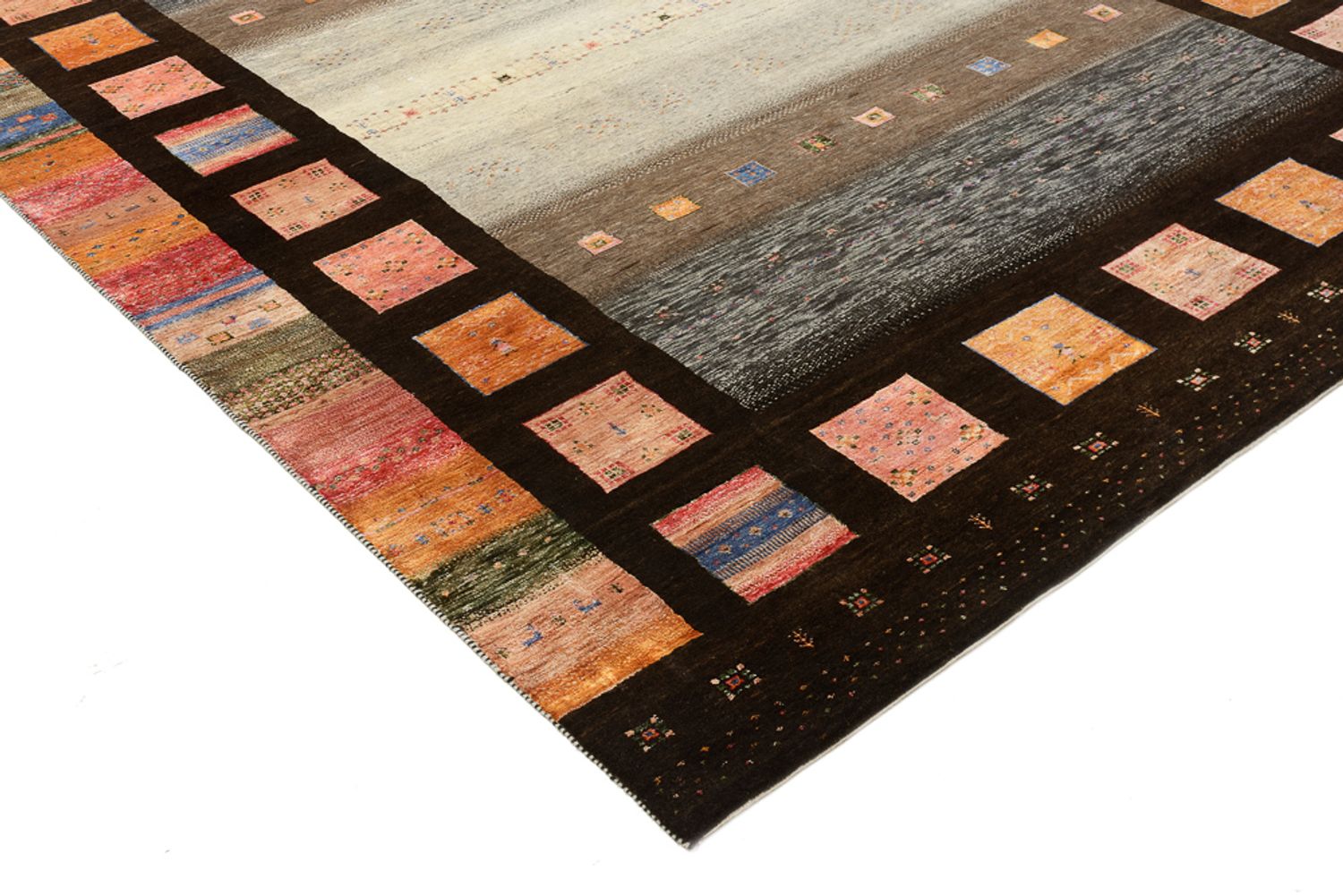 Gabbeh Rug - Loribaft Indus - 307 x 250 cm - multicolored