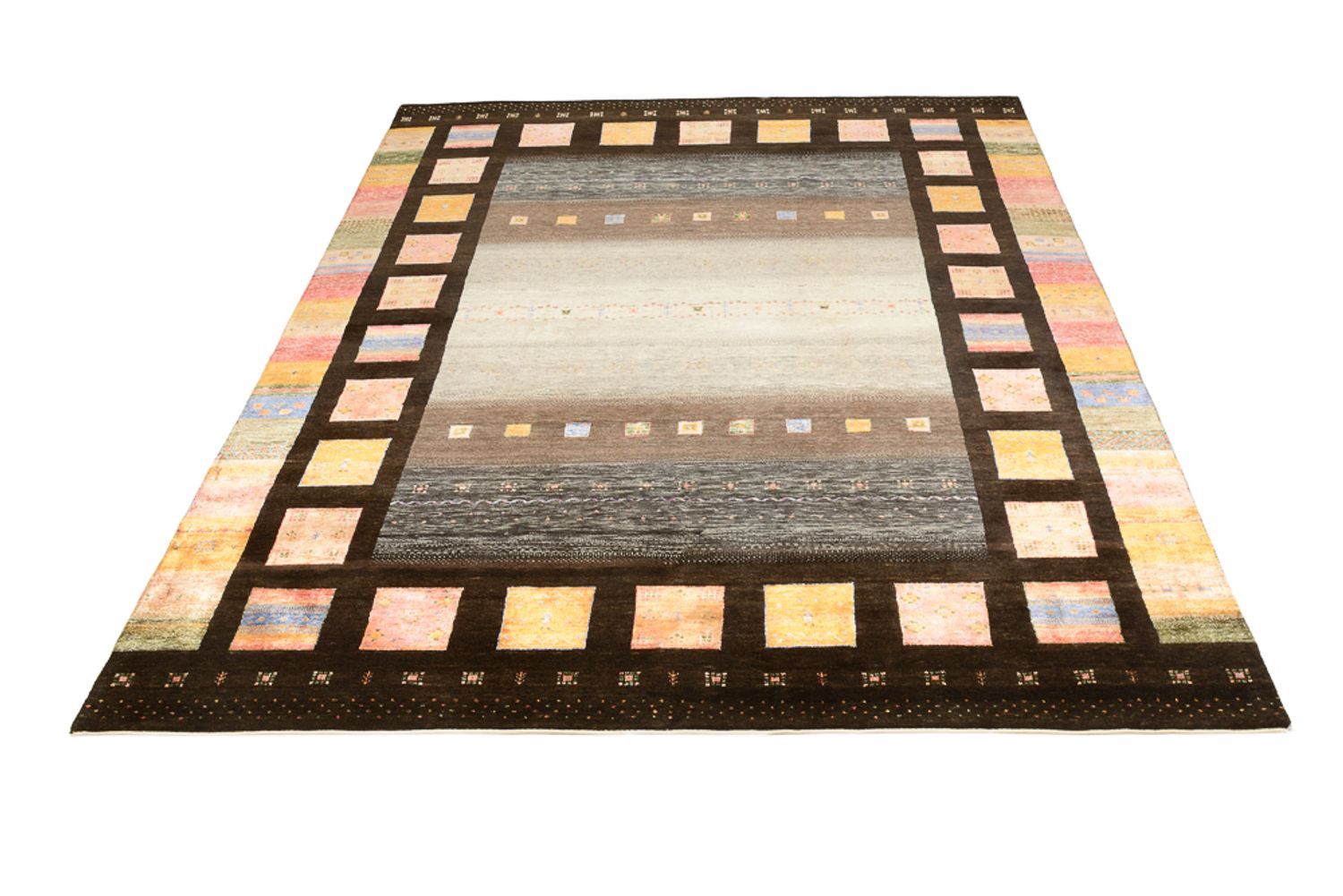 Gabbeh Rug - Loribaft Indus - 307 x 250 cm - multicolored