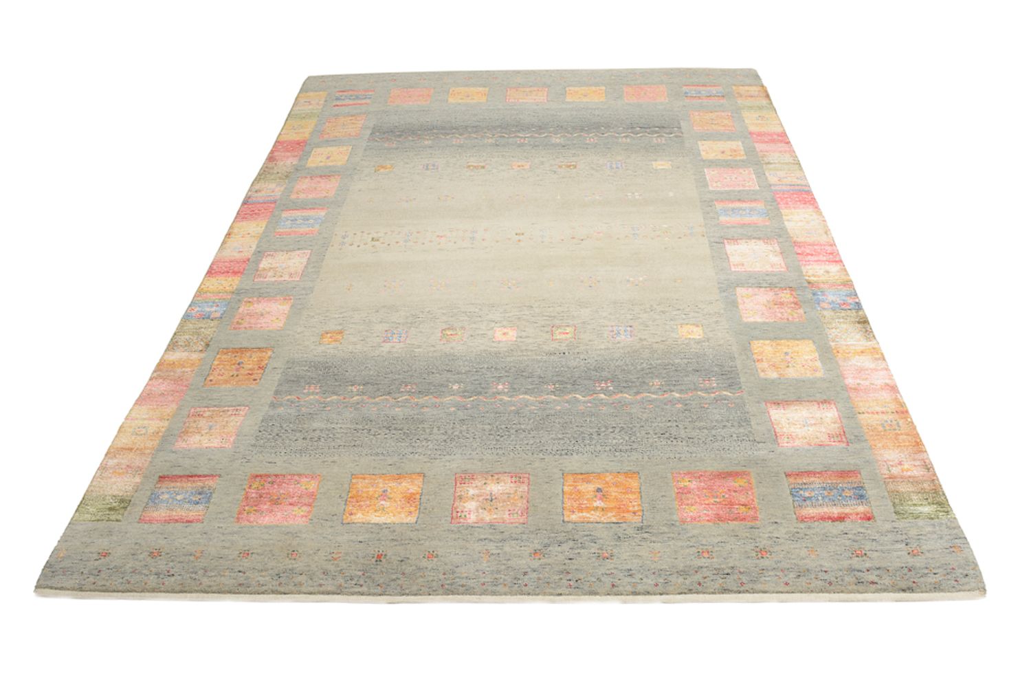 Gabbeh Rug - Loribaft Indus - 244 x 176 cm - multicolored