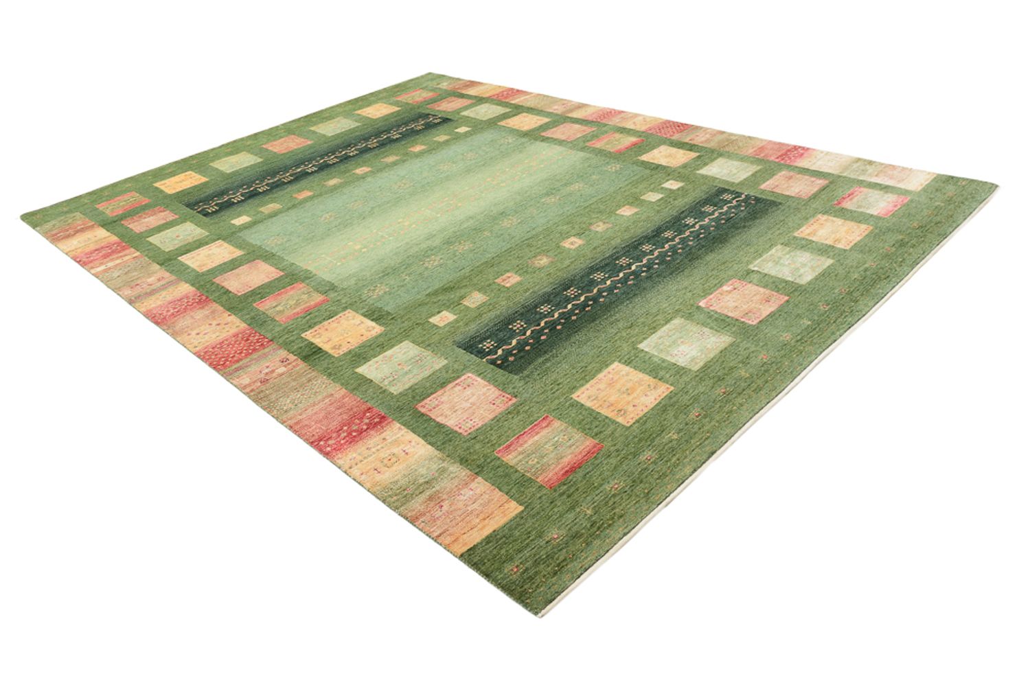 Gabbeh Rug - Loribaft Indus - 343 x 251 cm - multicolored