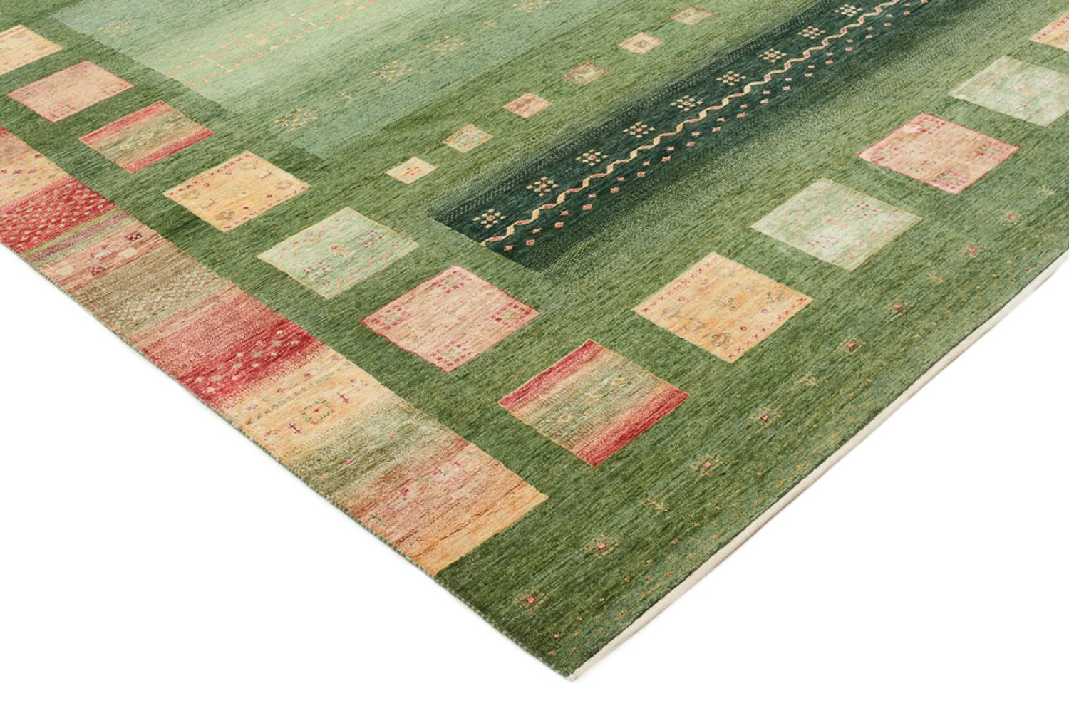 Gabbeh Rug - Loribaft Indus - 343 x 251 cm - multicolored