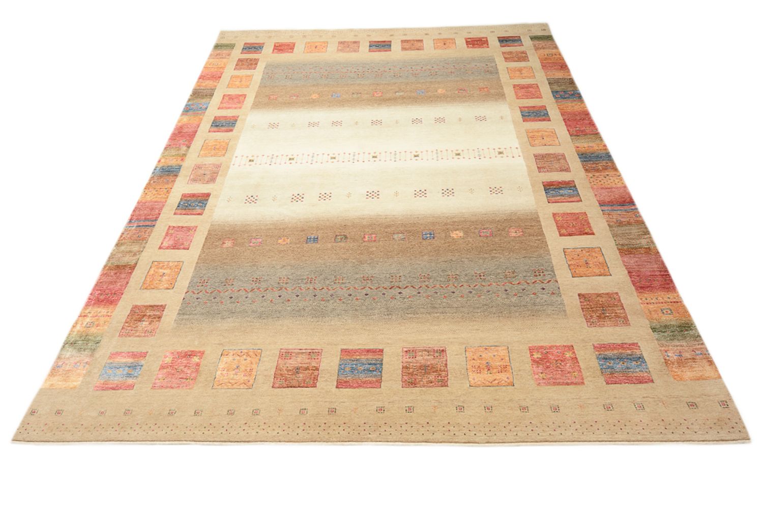 Gabbeh Rug - Loribaft Indus - 400 x 301 cm - multicolored