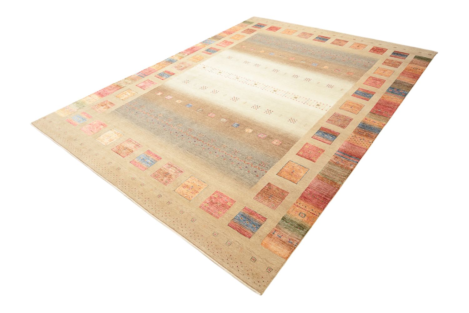 Gabbeh Rug - Loribaft Indus - 400 x 301 cm - multicolored