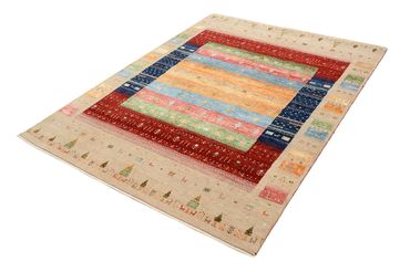 Gabbeh Rug - Loribaft Indus - 198 x 154 cm - multicolored