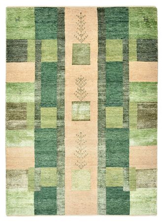 Gabbeh Rug - Loribaft Indus - 204 x 150 cm - green