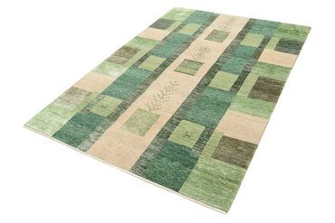 Gabbeh Rug - Loribaft Indus - 204 x 150 cm - green