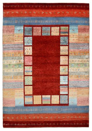 Gabbeh Rug - Loribaft Indus - 302 x 206 cm - red