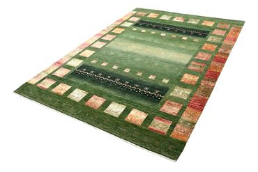 Gabbeh Rug - Loribaft Indus - 239 x 173 cm - green