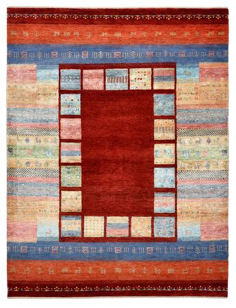 Gabbeh Rug - Loribaft Indus - 201 x 155 cm - red