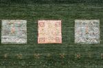 Gabbeh Rug - Loribaft Indus - 302 x 249 cm - green