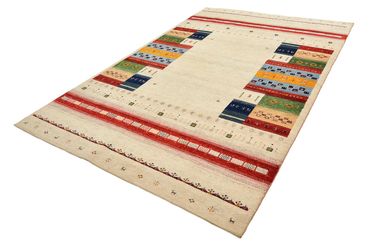 Gabbeh Rug - Loribaft Indus - 305 x 198 cm - light beige