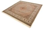 Oriental Rug - Tabriz square  - 203 x 201 cm - dark beige