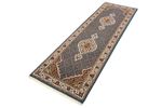 Runner Oriental Rug - Tabriz - 244 x 75 cm - dark blue