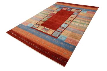 Gabbeh Rug - Loribaft Indus - 299 x 203 cm - red