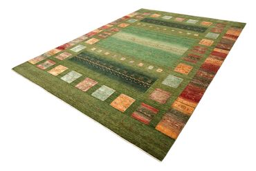 Gabbeh Rug - Loribaft Indus - 343 x 251 cm - green