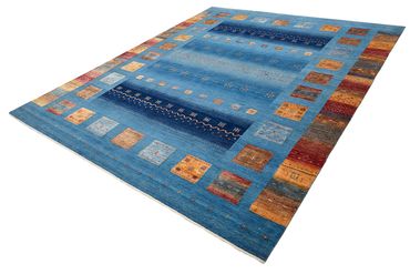 Gabbeh Rug - Loribaft Indus - 338 x 249 cm - blue